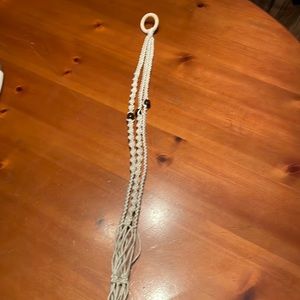 Macramé hanging plant holder